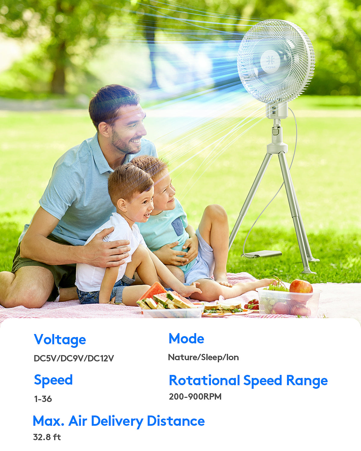 Evyon Tripod Fan For Outdoor & Indoor